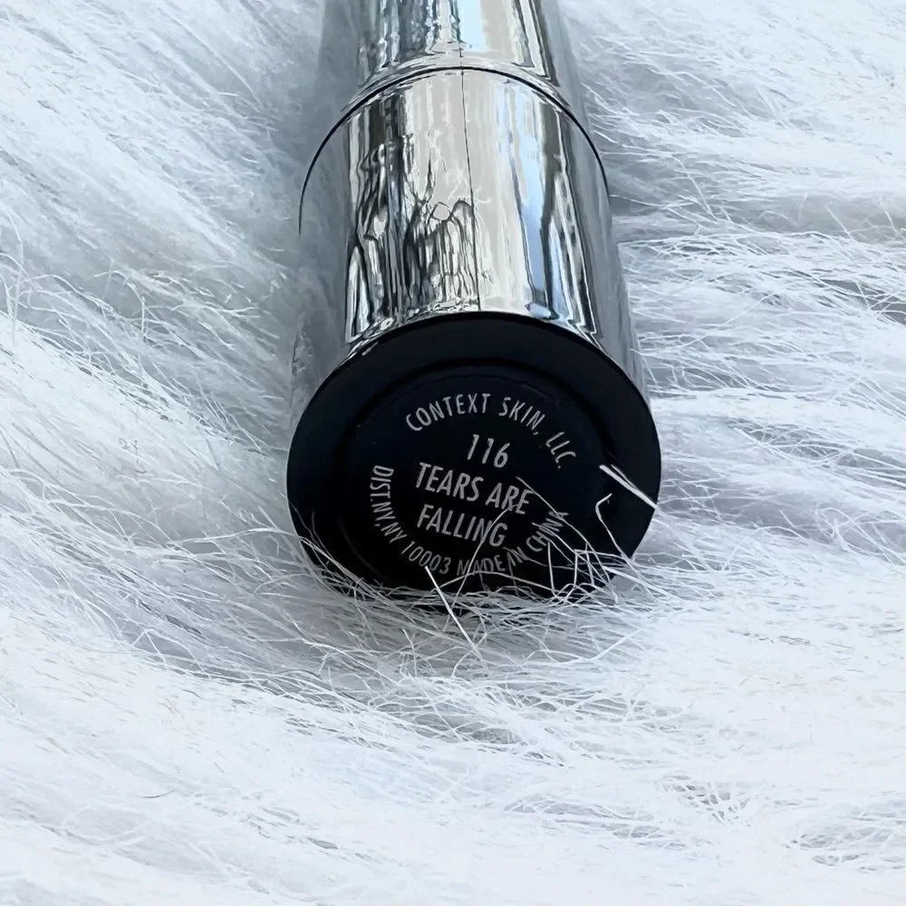 Context Matte Lipstick Tears are Falling Dark Mauve Color, New in Box Full Size